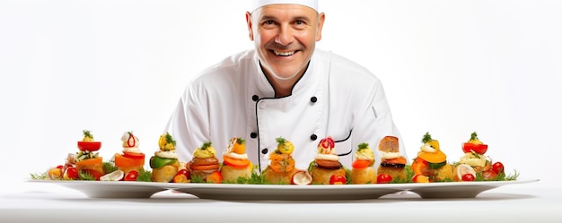 Bucătar prezentând preparat